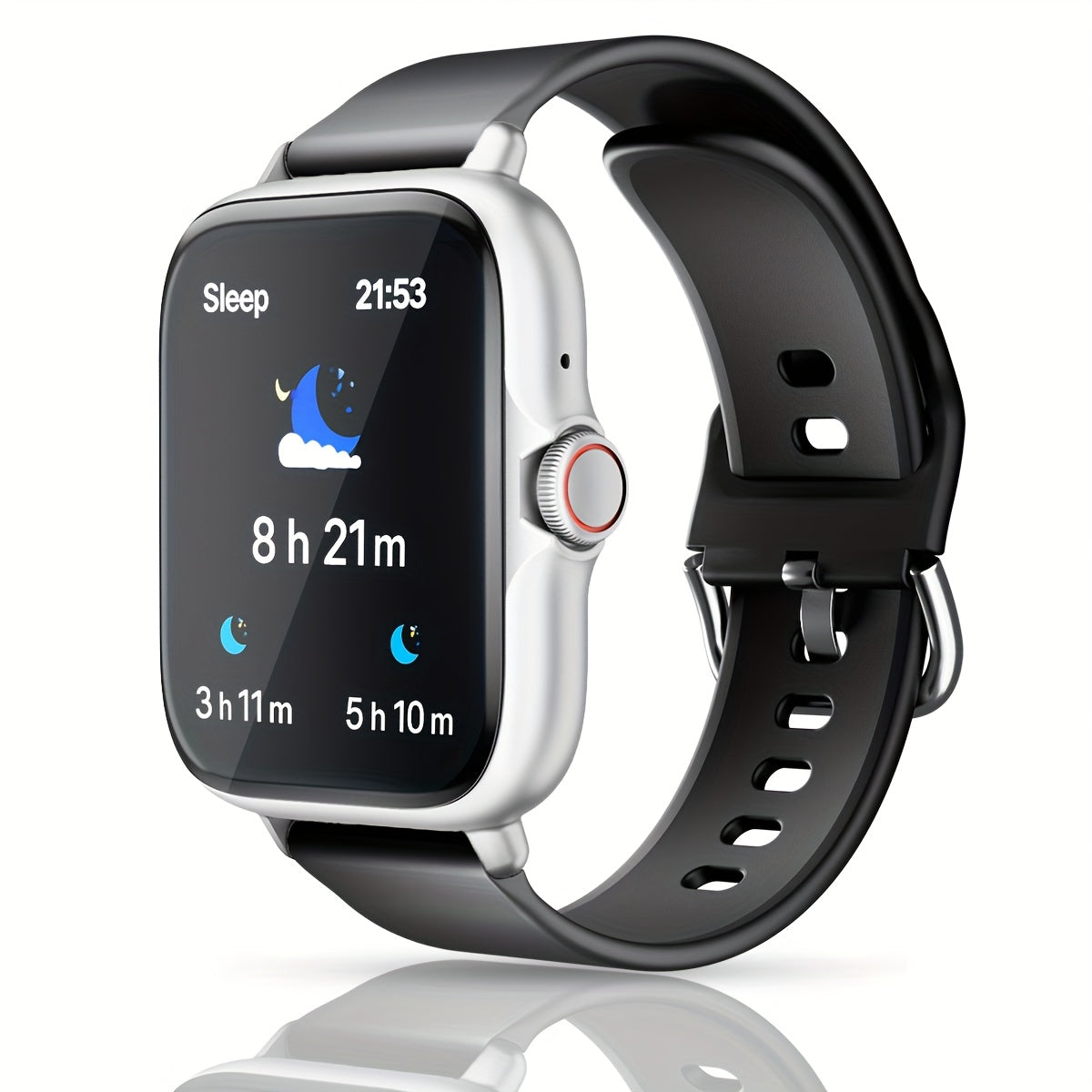 Sports Smart Watch, 1.83'' Full Touch Screen Display with Message, Answer Make Call Smartwatch, Monitoring, Sports Pedometer, Information Alerts, for iPhone Android Phones, Smartbands Fitness Watch for Women Men Friend Gift,