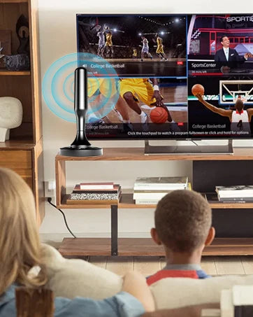 Smart TV Antenna, Digital Indoor HD Antennas with Strong Magnetic Base, Long Range Reception for Local Channels 4K 1080P