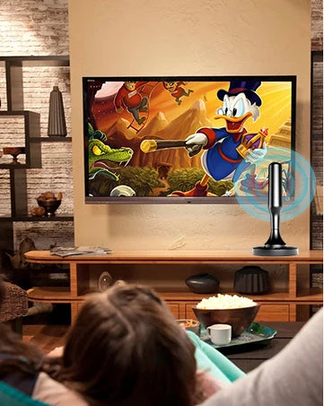 Smart TV Antenna, Digital Indoor HD Antennas with Strong Magnetic Base, Long Range Reception for Local Channels 4K 1080P