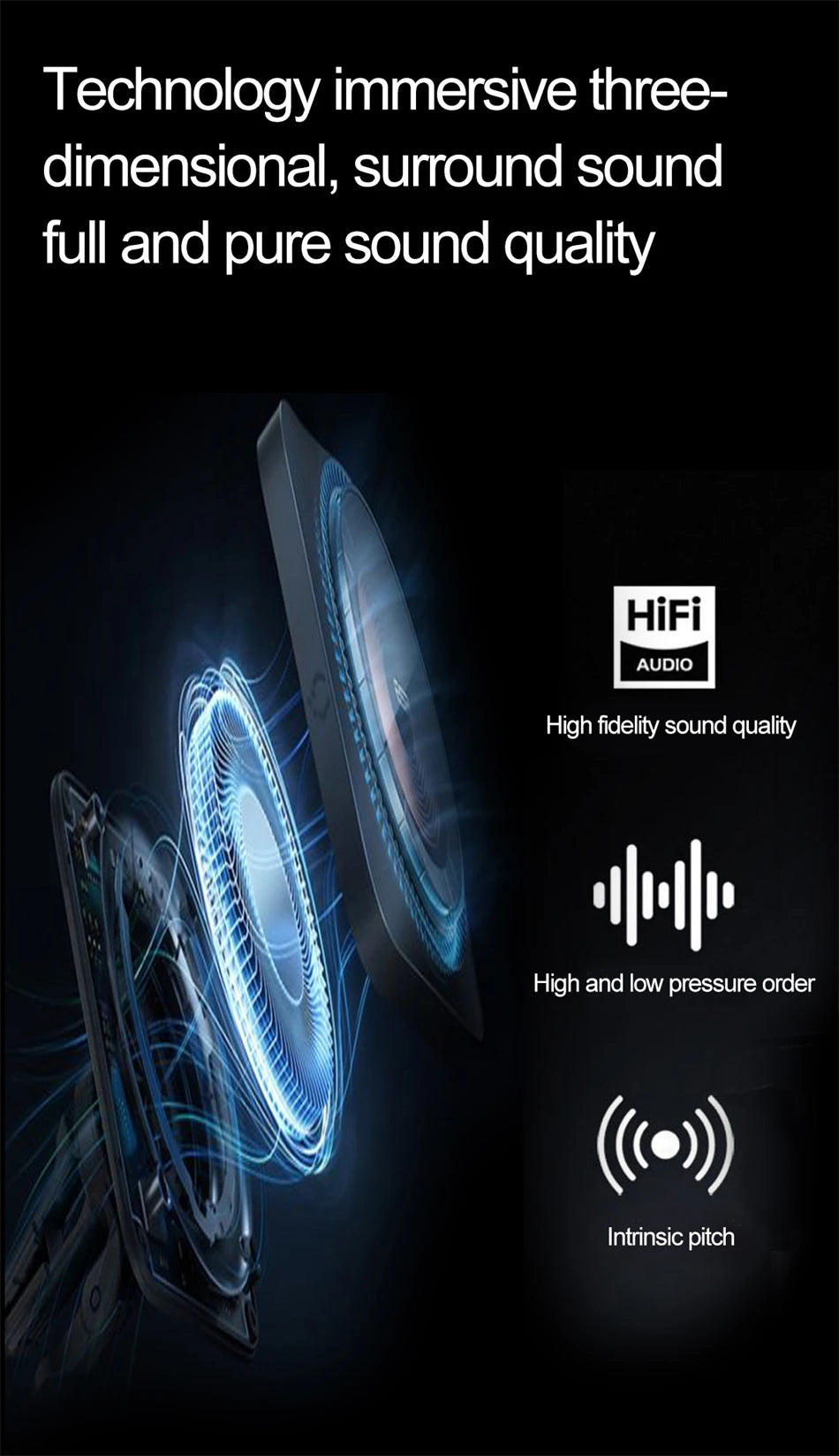 high-tech AI smart glasses can be equipped with various lenses such as sunglasses, blue light, myopia, Men women smart glasses