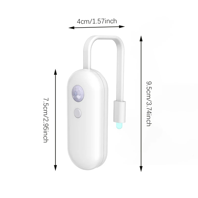 Smart Motion Sensor Toilet Light, USB Rechargeable LED RGB Night Light for Bathroom