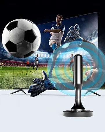 Smart TV Antenna, Digital Indoor HD Antennas with Strong Magnetic Base, Long Range Reception for Local Channels 4K 1080P