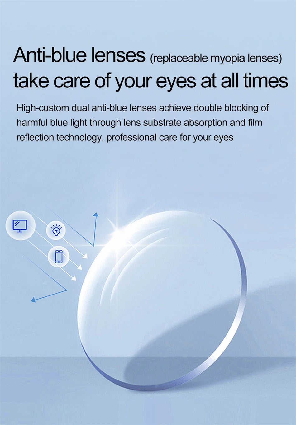 high-tech AI smart glasses can be equipped with various lenses such as sunglasses, blue light, myopia, Men women smart glasses