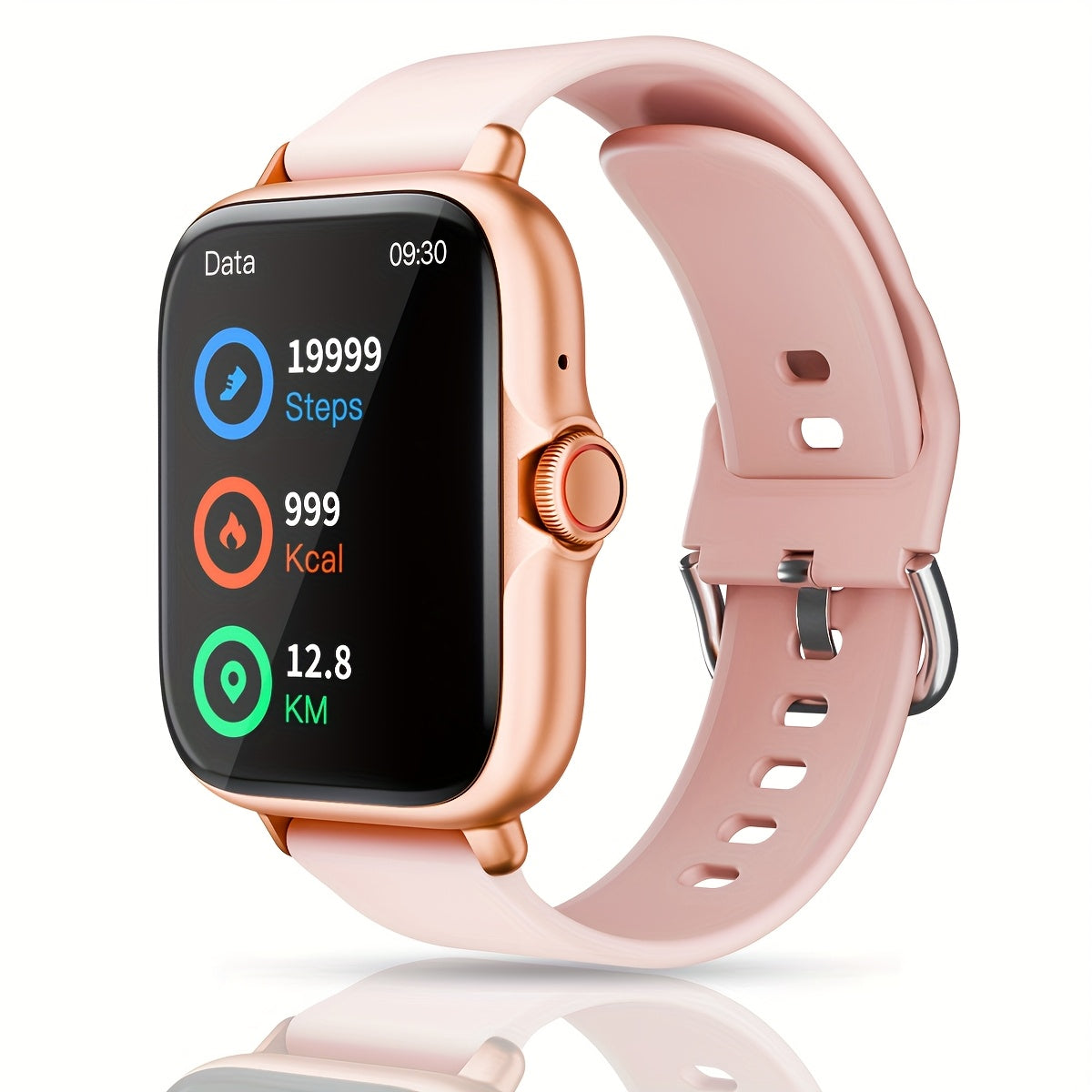 Sports Smart Watch, 1.83'' Full Touch Screen Display with Message, Answer Make Call Smartwatch, Monitoring, Sports Pedometer, Information Alerts, for iPhone Android Phones, Smartbands Fitness Watch for Women Men Friend Gift,