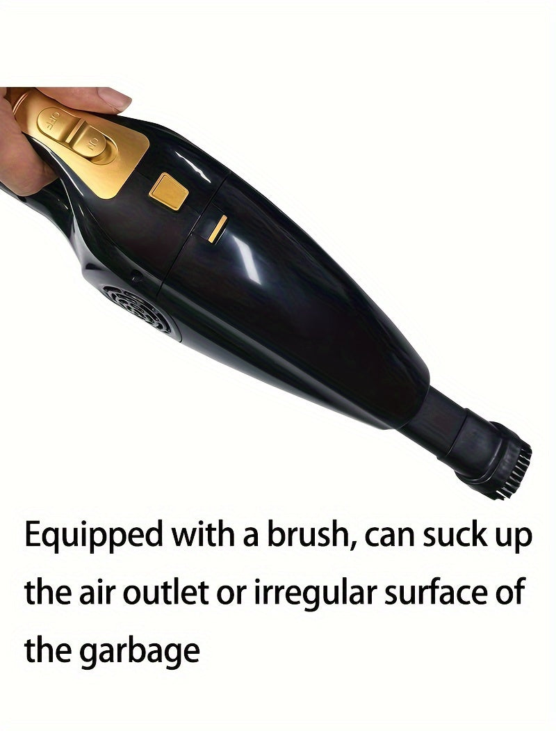 Car Vacuum Cleaner for Home Use, Large Suction Powerful Powerful Vacuum Cleaner for Car, Small Car Interior Vacuum Cleaner, Dry and Wet Dual-Use, Without Battery