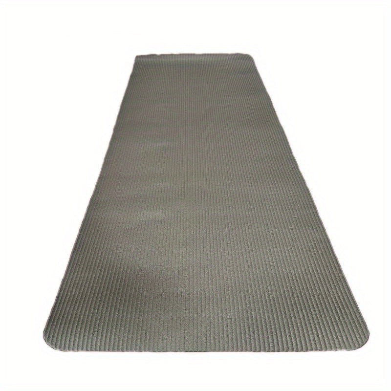[Extra-Large Non-Slip Yoga Mat] Extra-Large Non-Slip NBR Rubber Yoga Mat - Durable, Wear-Resistant Fitness & Training Pad for Sports and Exercise - Available in Gray, Blue, Black