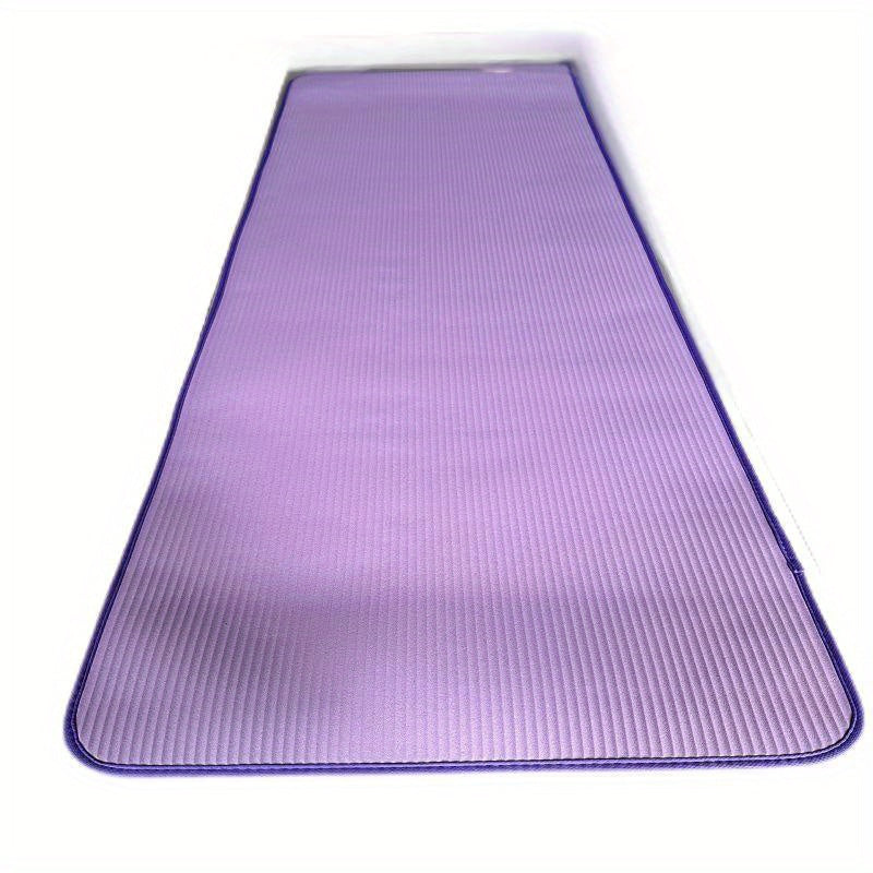 [Extra-Large Non-Slip Yoga Mat] Extra-Large Non-Slip NBR Rubber Yoga Mat - Durable, Wear-Resistant Fitness & Training Pad for Sports and Exercise - Available in Gray, Blue, Black
