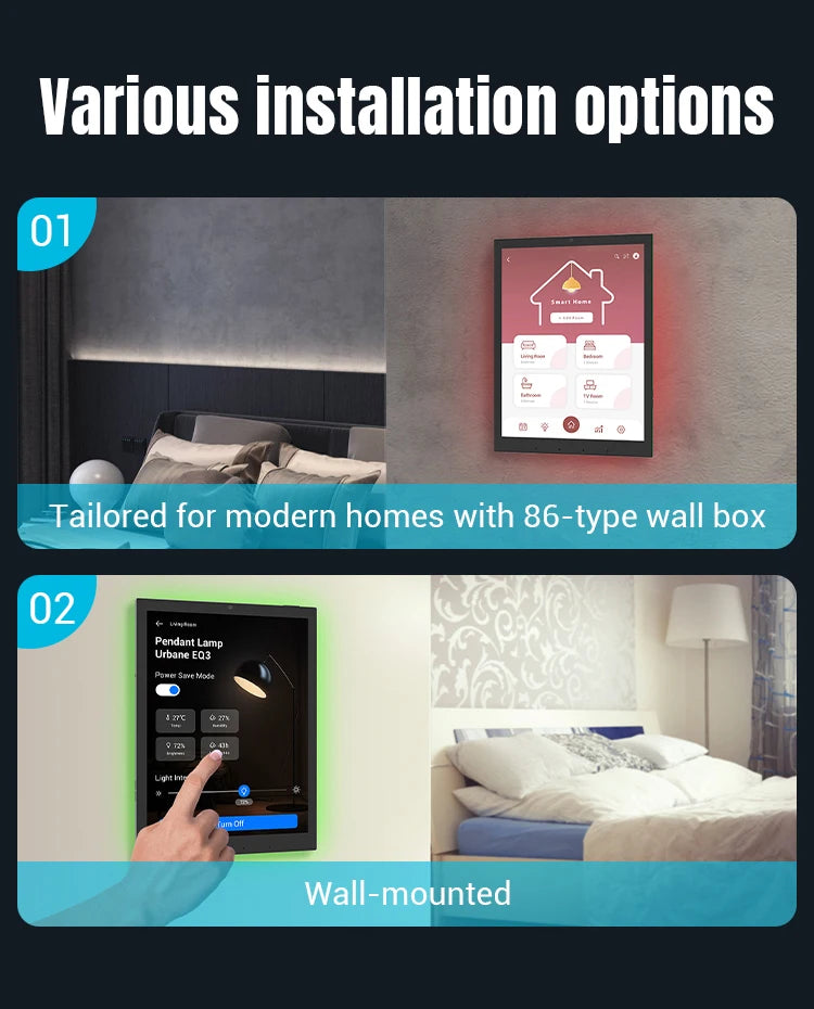 SMT1019 10.1 Inch Android 14 1280*800 Smart Home Automation Tablet All-in-one With RK3576S Quad-Core for Smart Home