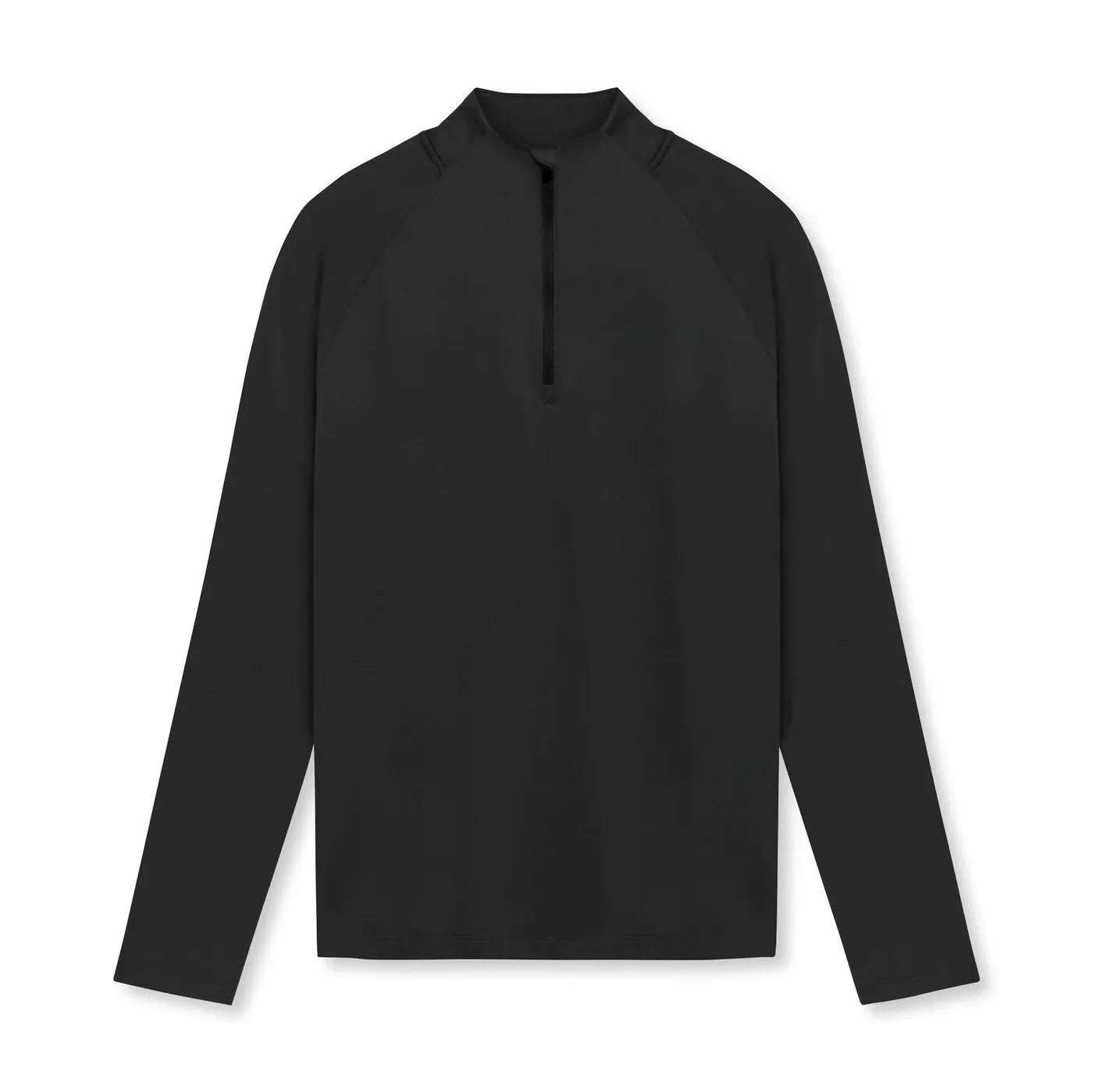 Fitness compression sports T-shirt - Gym running sports stretch long-sleeved sports shirt - Half-zip high-neck top - Men's tight