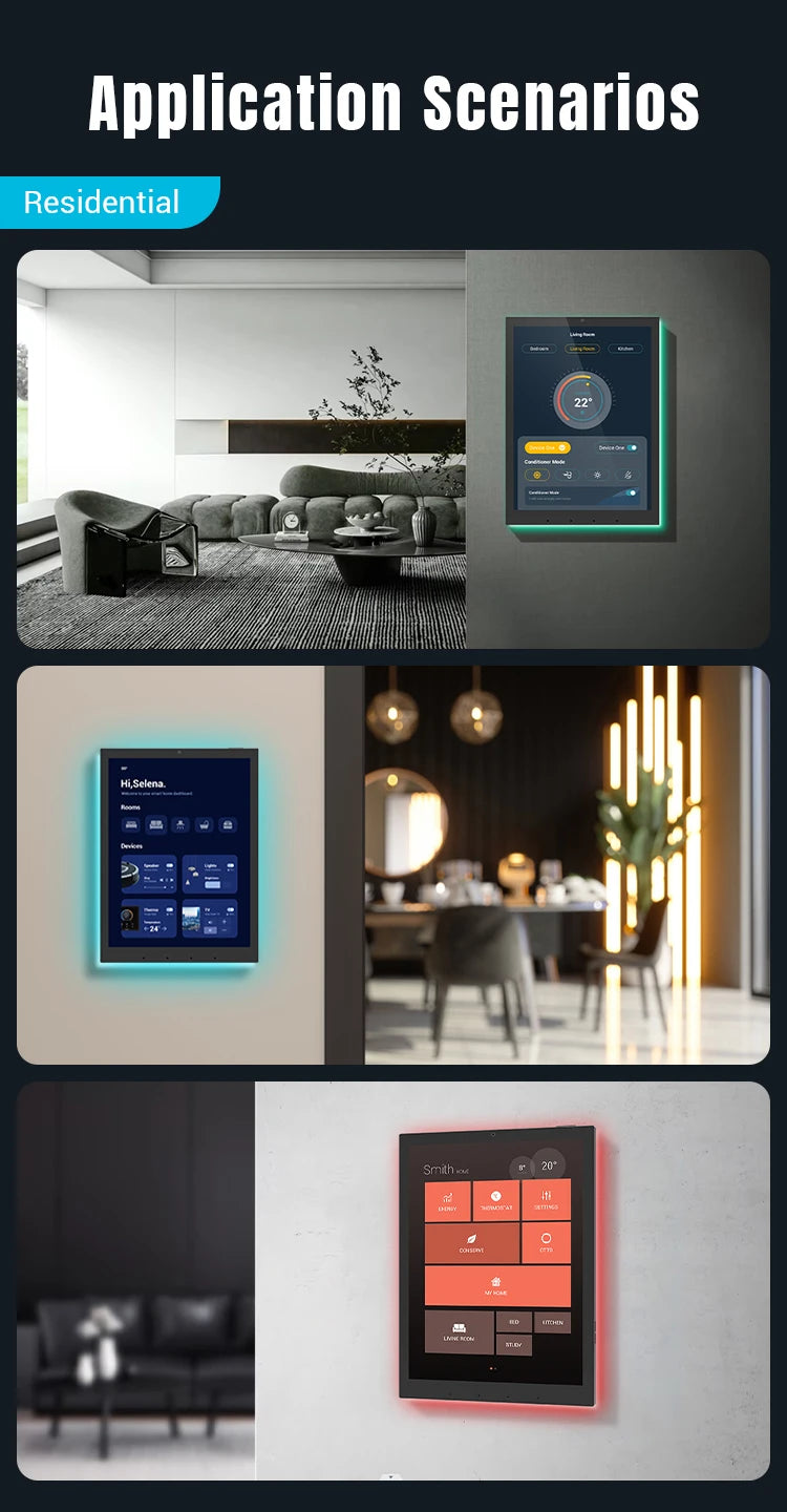 SMT1019 10.1 Inch Android 14 1280*800 Smart Home Automation Tablet All-in-one With RK3576S Quad-Core for Smart Home