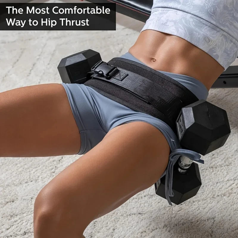 Hip Bridge, Weight Belt, Dumbbell, Hip Push, Weight Training Belt, Hip Lifting Fitness, Waist Protection Fitness Equipment