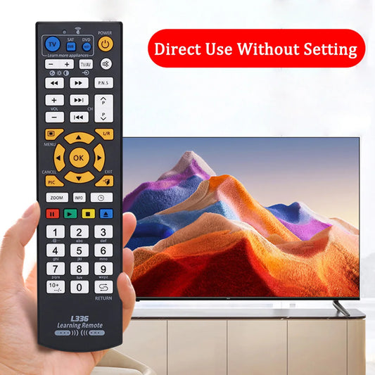 Smart L336 IR Learning Remote Control For CBL DVD SAT STB DVB HIFI TV BOX VCR STR-T Controller with Learn Function Dropshipping