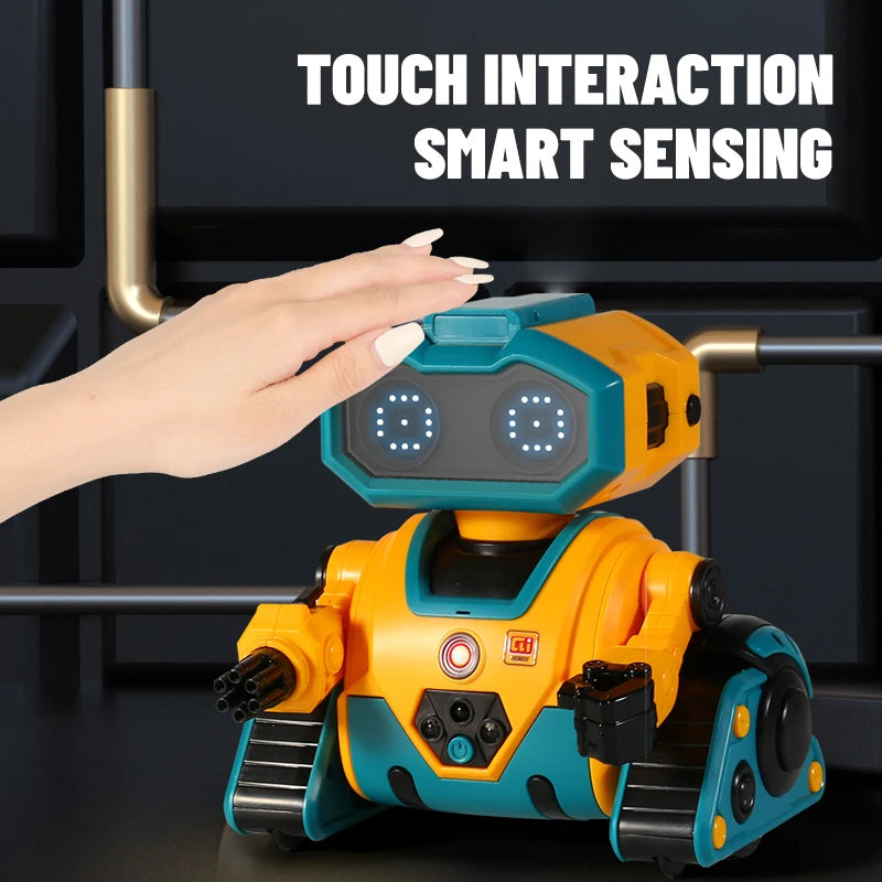 Smart Robot Interactive 2.4G Emo Remote Control Intelligent Induction Music Sensing Robotic Toys for Children Birthday Gifts