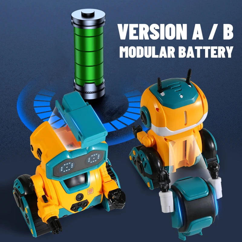 Smart Robot Interactive 2.4G Emo Remote Control Intelligent Induction Music Sensing Robotic Toys for Children Birthday Gifts
