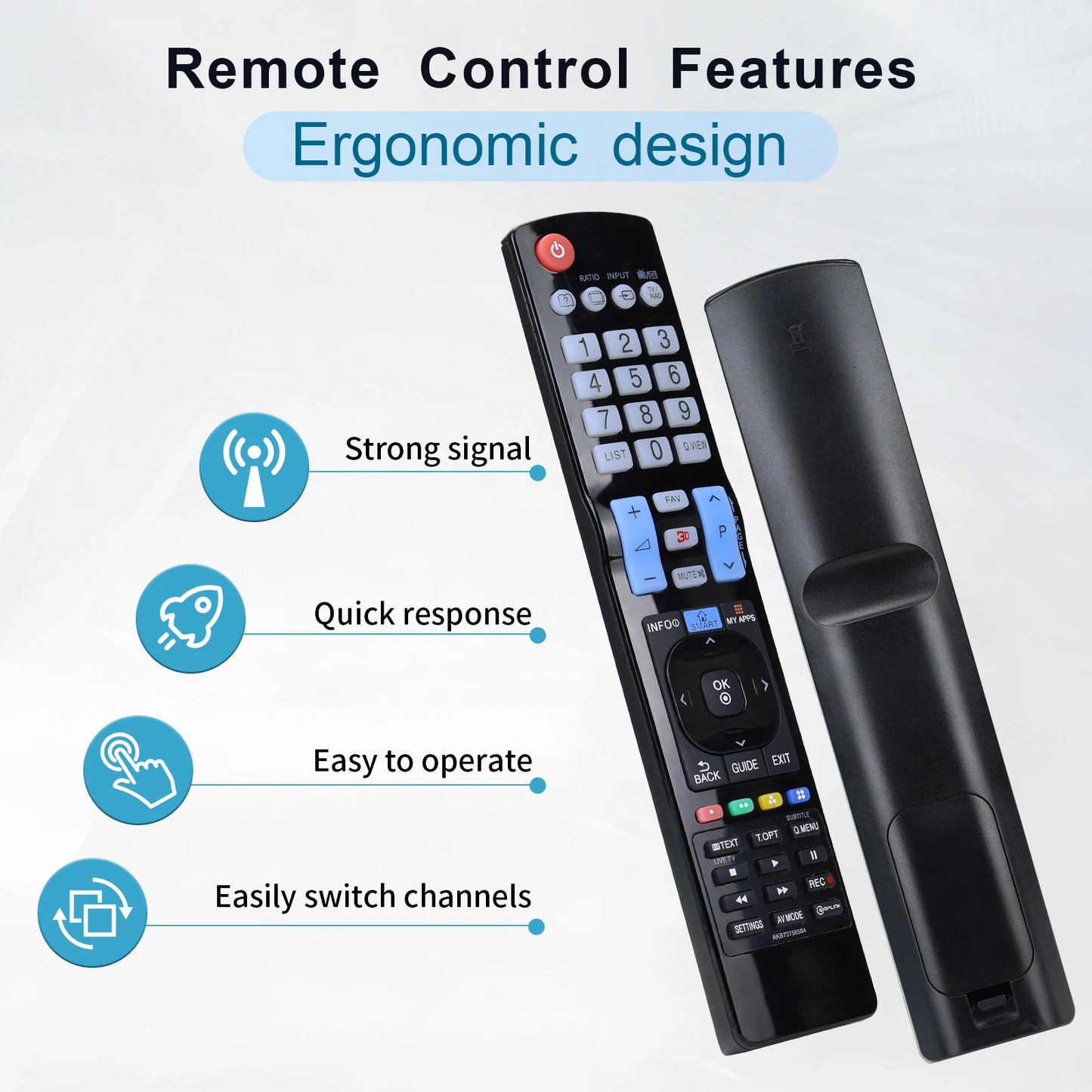Smart Tv 遥控器 for Tv 60La620S Akb73756504 32Lm620T Akb73275618 Akb73756502 Akb74475401, Akb74475433, Akb73975702