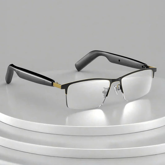 Smart Glasses Touch Control Built-in Microphone, High Resolution Audio, Wireless, Rechargeable Battery Ideal Holiday Gifts