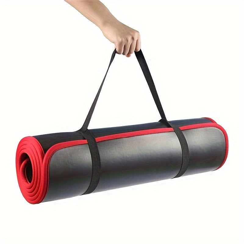 [Extra-Large Non-Slip Yoga Mat] Extra-Large Non-Slip NBR Rubber Yoga Mat - Durable, Wear-Resistant Fitness & Training Pad for Sports and Exercise - Available in Gray, Blue, Black