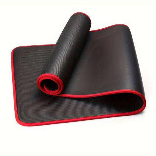 [Extra-Large Non-Slip Yoga Mat] Extra-Large Non-Slip NBR Rubber Yoga Mat - Durable, Wear-Resistant Fitness & Training Pad for Sports and Exercise - Available in Gray, Blue, Black